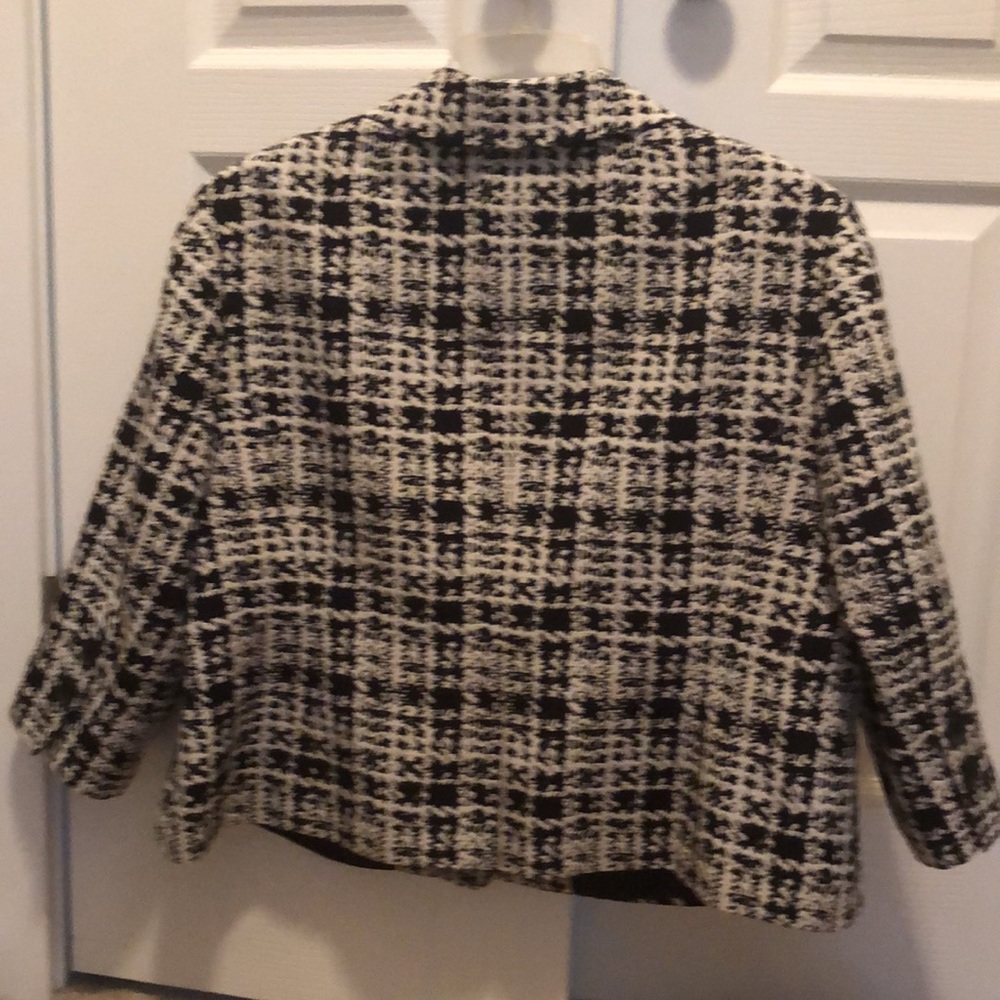 Cropped Houndstooth Jacket - image 5